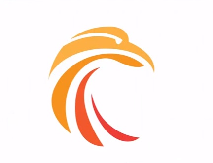 Simple Circle Bird Logo in Illustrator