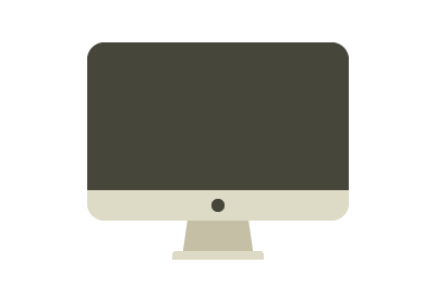 Quickly iMac Icon in Illustrator