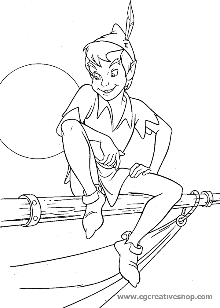 Peter Pan, disegno da colorare