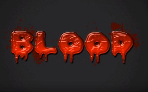 Create Blood Text Effect in Adobe Photoshop