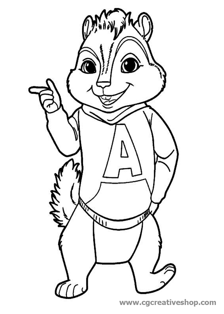 Alvin Superstar, disegno da colorare