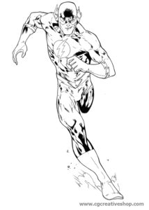 The Flash, disegno da colorare