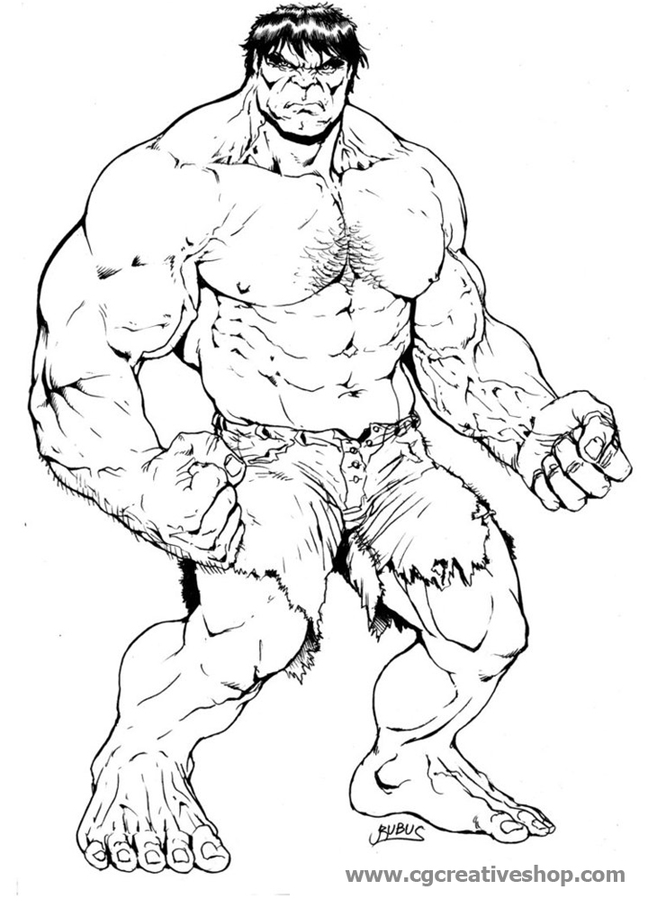 L'incredibile Hulk, disegno da colorare