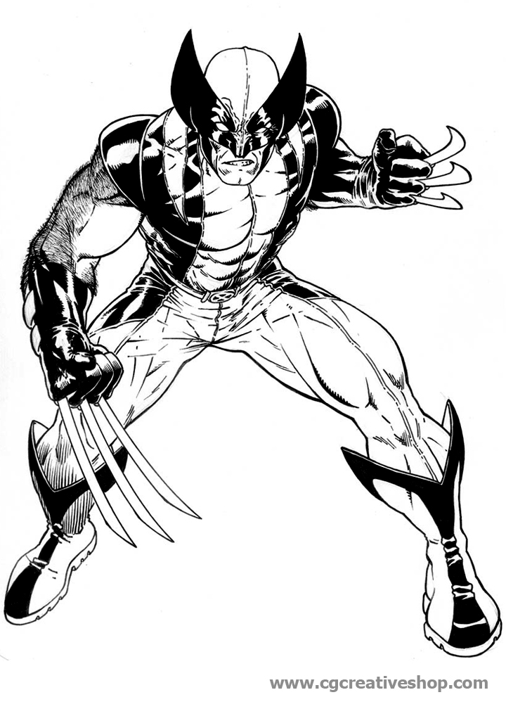 Wolverine - X-Men, disegno da colorare