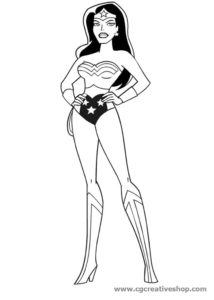 Wonder Woman, disegno da colorare