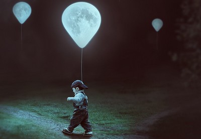 Create a Surreal Moon Balloons Scene in Photoshop