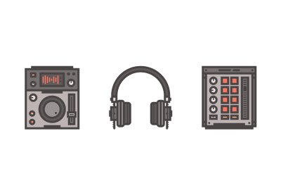 Draw a DJ Themed Icon Pack in Illustrator