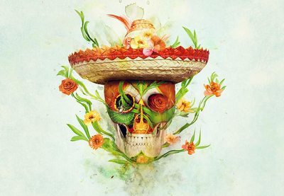 Create a Floral Sugar Skull with Adobe Photoshop