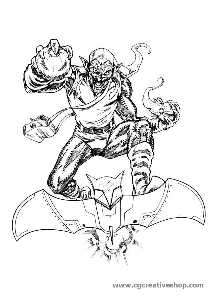 Green Goblin - Spiderman - disegno da colorare