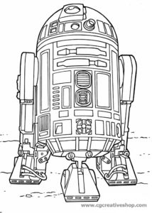 Robot R2-D2 - Guerre Stellari - disegno da colorare