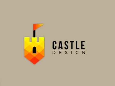 Draw a Vector Castle Logo Design in Illustrator