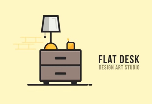 Draw a Vector Flat Desk in Adobe Illustrator