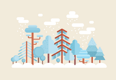 Draw a Flat Winter Scene in Adobe Illustrator