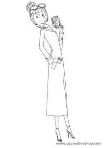 Lucy di Cattivissimo Me 2, disegno da colorare