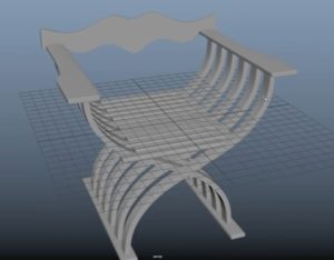 Modeling a Medieval Chair in Autodesk Maya 2017