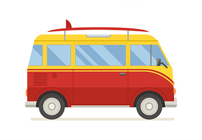 Draw a Vector Surfing Van in Adobe Illustrator