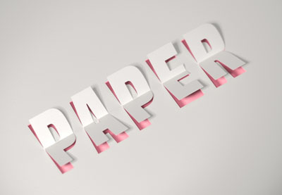 Draw a 3D Paper Cut Text Effect in Photoshop