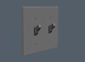 Modelling a Double Lightswitch in 3DS Max