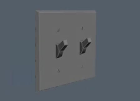 Modelling a Double Lightswitch in 3DS Max