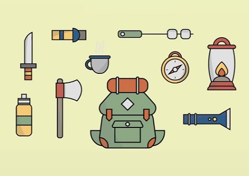 Draw a 10 Camping and Hiking Icons in Illustrator