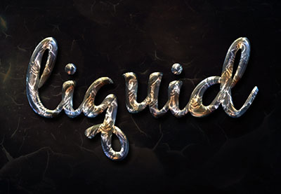 Create a Liquid Metal Text Effect in Photoshop
