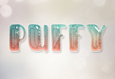 Glossy Puffy Text Effect in Photoshop