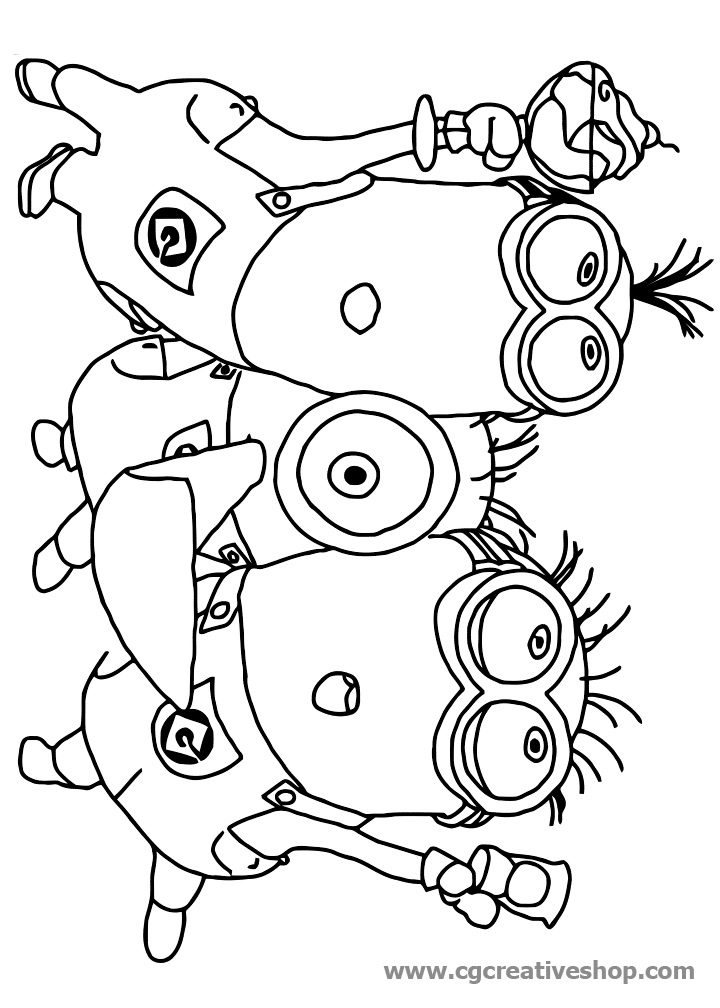 I Minions, disegno da colorare