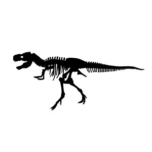 T-Rex Skeleton Free Vector download