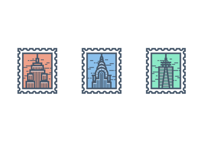 Draw a Vector New York Stamp Icon in Illustrator