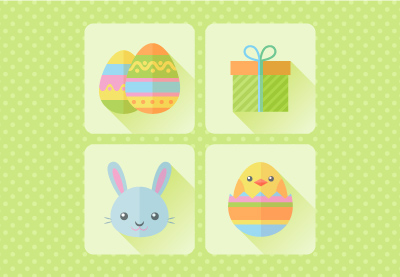 Draw a Flat Design Easter Icons in Illustrator