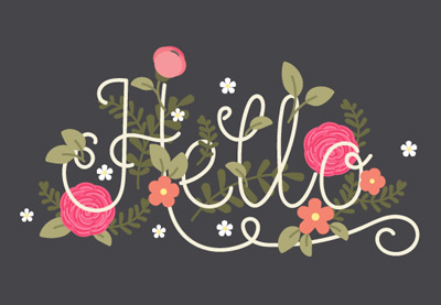 Draw a Spring Floral Lettering Card in Illustrator