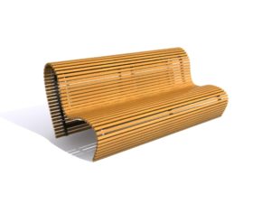 Wooden Bench 3D Free download