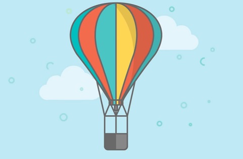 Draw a Vector Colorful Hot Air Balloon in Illustrator
