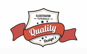 Draw a Retro Badge Design with Ribbon in Illustrator