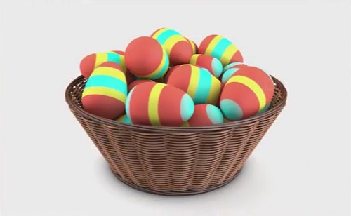 Modelling an Easter Wicker Basket in Cinema 4D