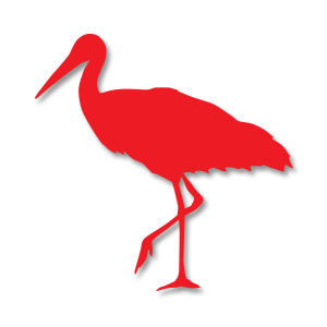 Heron Bird Silhouette Free Vector download