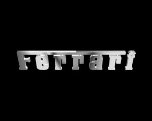 Ferrari Text 3D Free Object download
