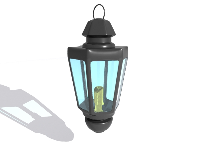 Candle Lantern 3D Free Object download