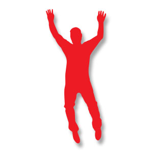 Man Jumping Silhouette Free Vector download