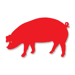 Pig Silhouette Free Vector download
