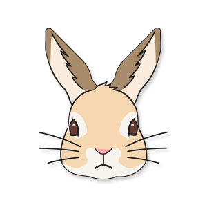 Download Nice Rabbit Face Icon Free Vector download - Cgcreativeshop