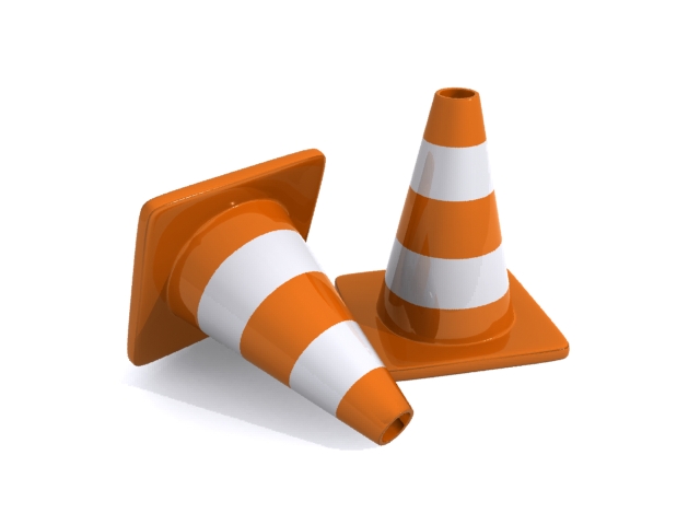 Traffic Cone 3D Free Object download