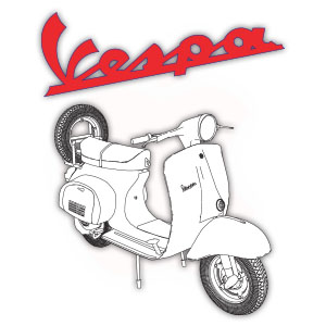 Vespa 150 Piaggio Free Vector download