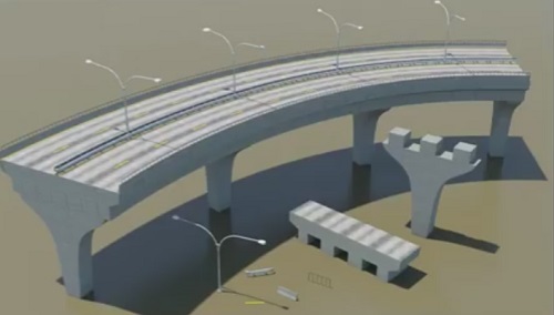 Modeling a Highway Road Bridge in 3ds Max