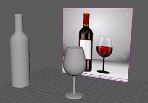 Model a Wine Glass and Wine Bottle in Maya