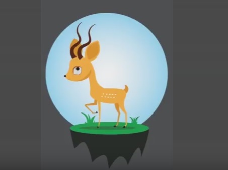 Draw a Cartoon Deer Vector in Illustrator - Cgcreativeshop