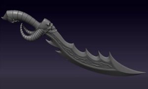 Model a Sword with Hard surface Zmodeler in ZBrush