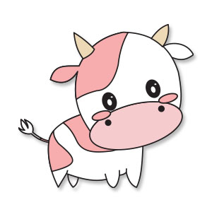Cute Cow Animal Vector Free download