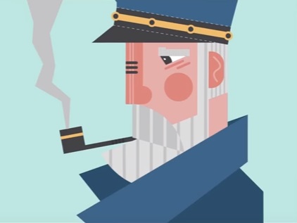Draw a Captain Flat Design Character in Illustrator
