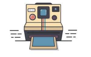 Draw a Vintage Polaroid Camera Icon Illustrator